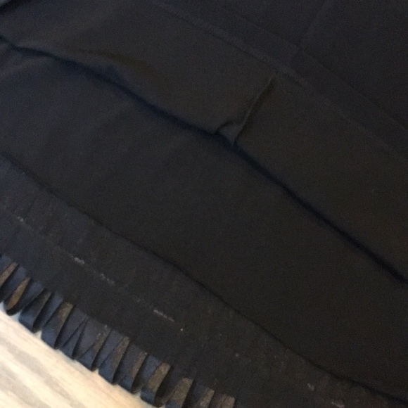 Ruffle and gemstone black midi dress - Picture 7 of 9